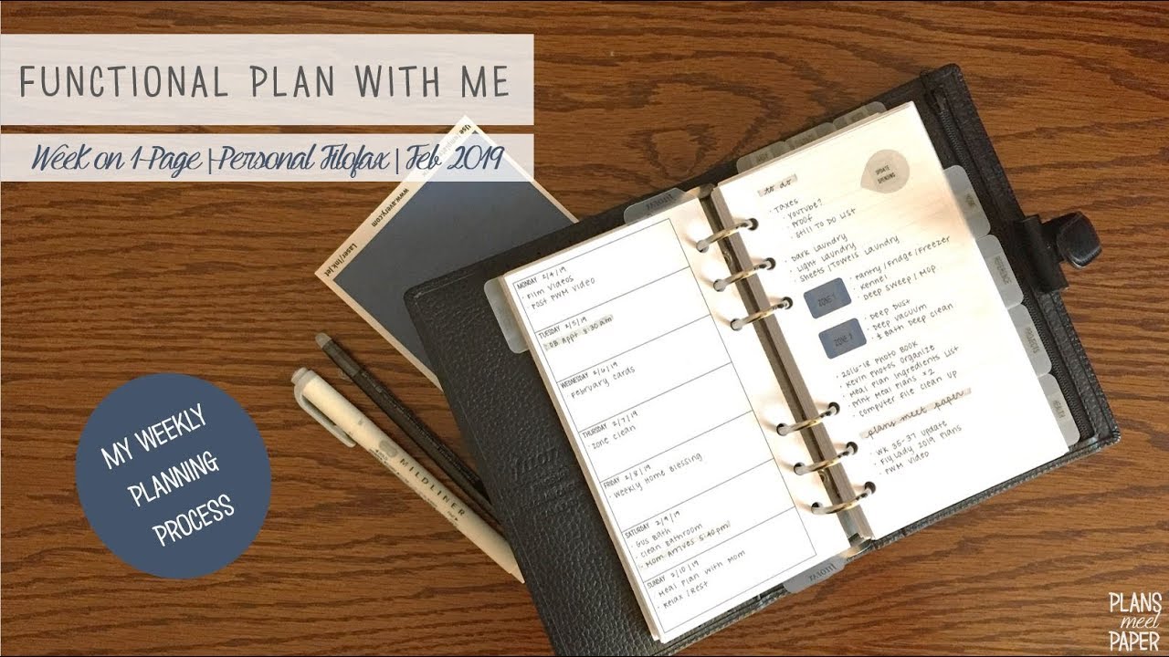 Plan With Me | My Weekly Planning Process | February 2019