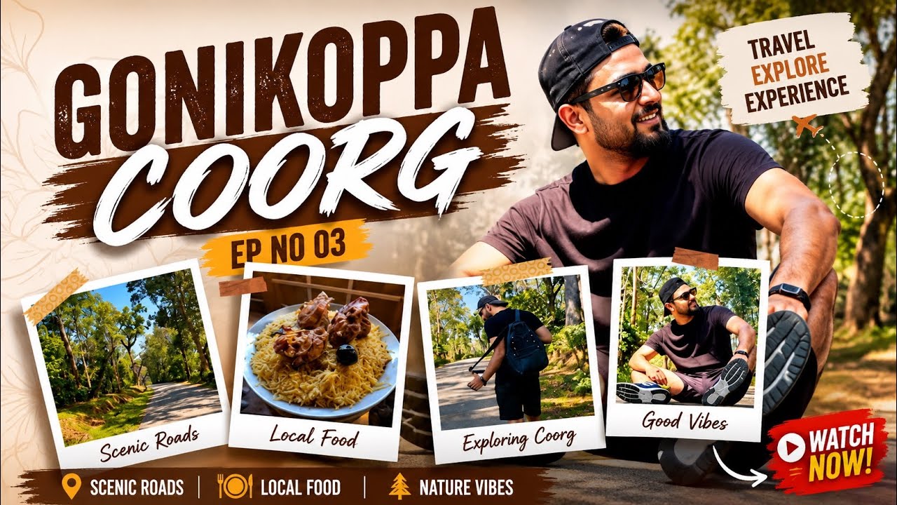 Gonikoppa Coorg Ep No4 | Kodagu | #travelwithathiff