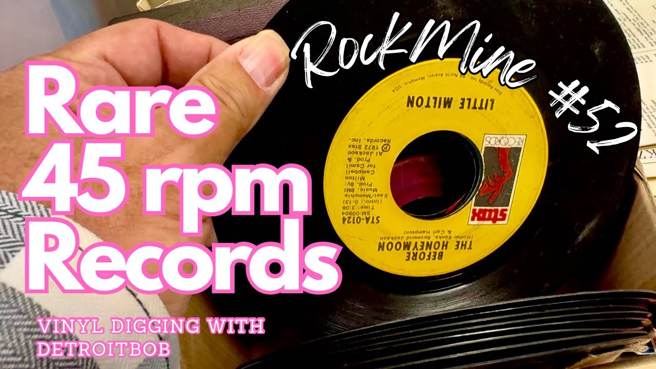 Редкие пластинки 45 об/мин • Виниловые раскопки с DetroitBob #rockmine #45rpm #45rpmrecords #records