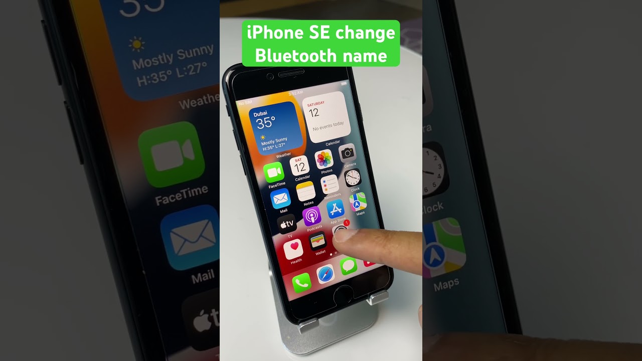 iPhone SE change Bluetooth name - how to