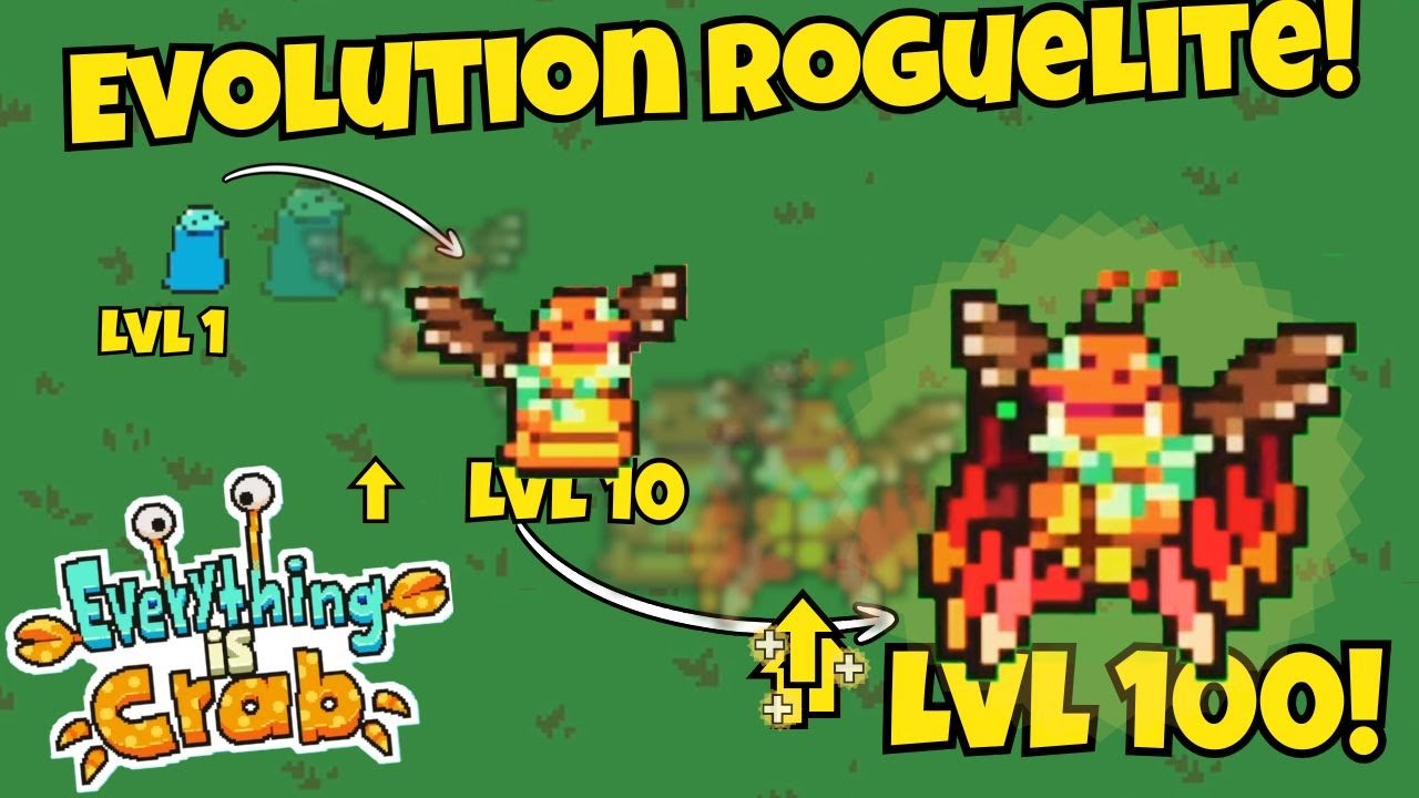 Превращение в летающего краба! в игре Everything is CRAB! | #harbingeriv #roguelike