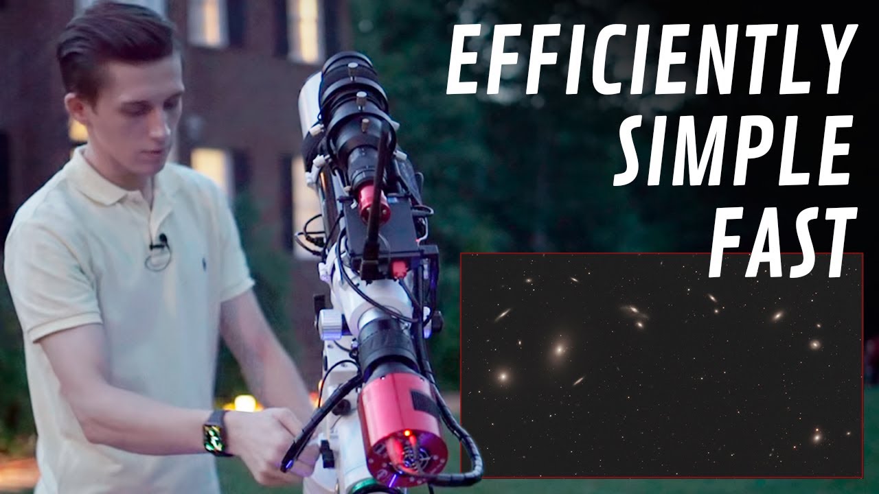 A Simple Way To Set Up a Telescope for Astrophotography | Capturing Markarian's Chain (8.5 Hours)