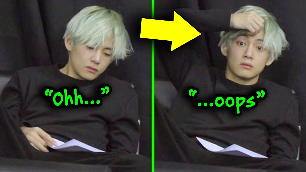 😅 Taehyung forgot that he's famous