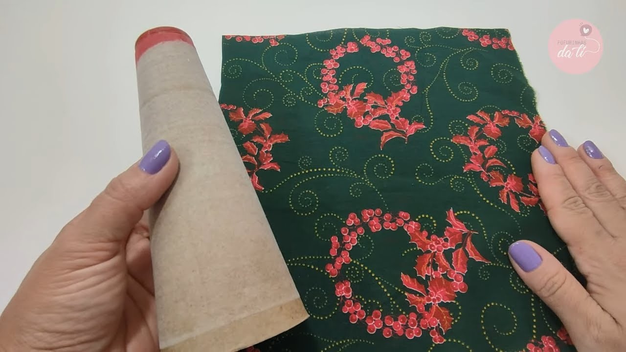 Anjo Natalino de Cone de Linha Reciclado
