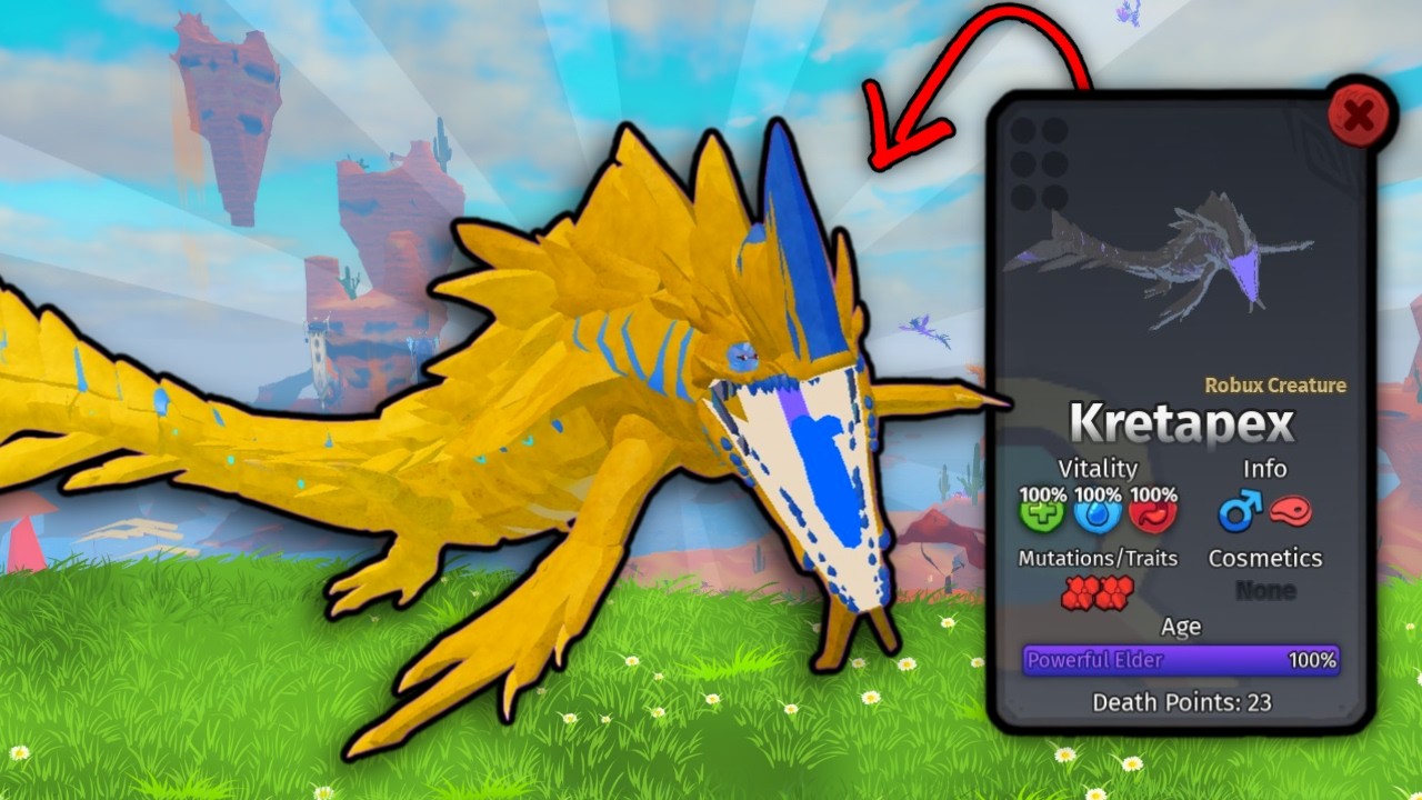 Kretapex: The New APEX Ocean Predator - Creatures of Sonaria