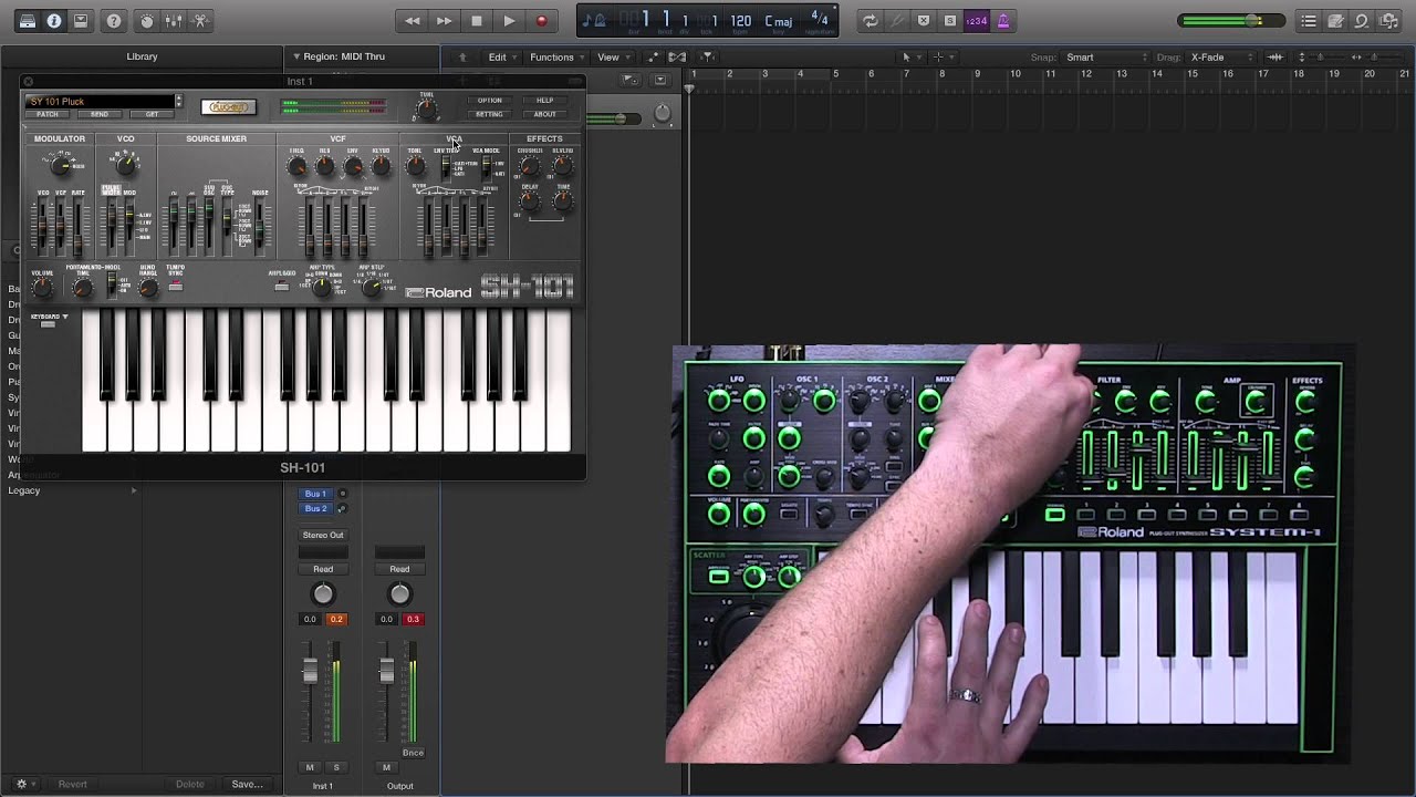 Roland SH-101 PLUG-OUT Software Synthesizer