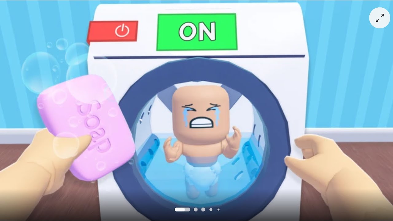 ¡JUGANDO BAÑAR AL BEBÉ POR SEGUNDA VEZ!  #Roblox
