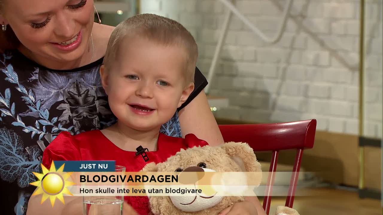 Cancersjuka Noelia 2,5 år charmar Tilde - Nyhetsmorgon (TV4)