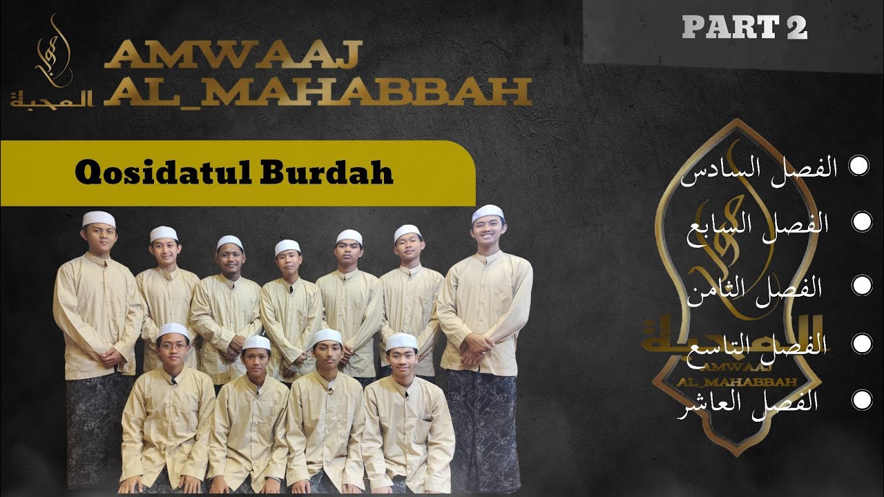 NEW ALBUM | QOSIDATUL BURDAH PART 2 | AMWAAJ AL_MAHABBAH