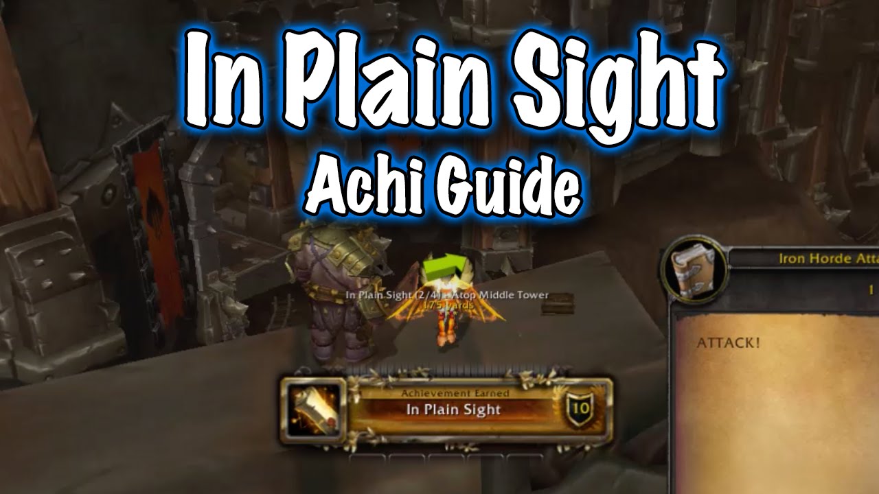 Jessiehealz - In Plain Sight Achievement Guide (World of Warcraft)
