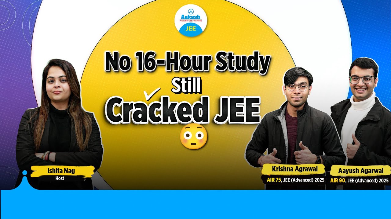 CRACKED JEE Without 16-Hour Study? HOW? 😨 Toppers Spill the Truth🤯