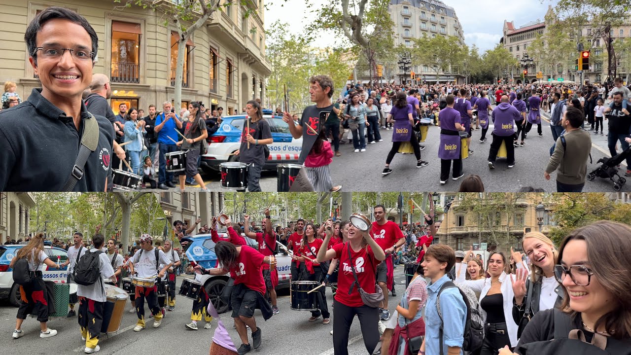 Barcelona’s Epic Drumming Event 🇪🇸 La Tabalada 2024 | LA MERCÈ Festival