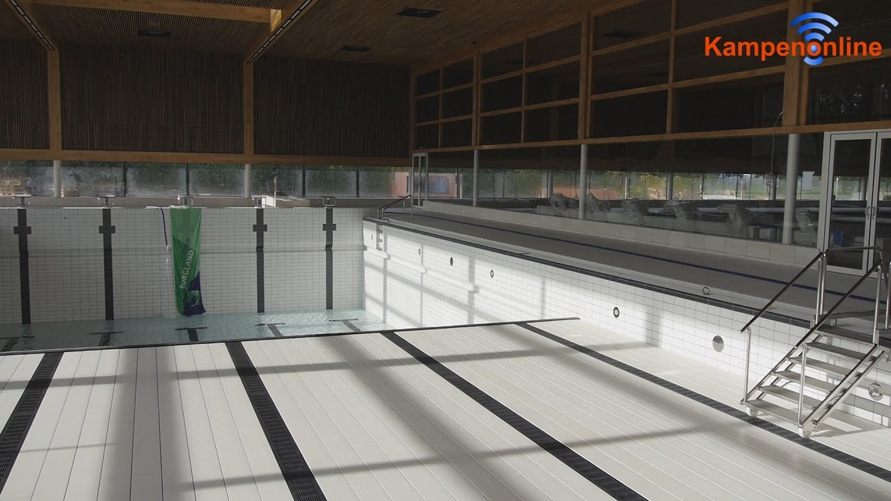 Vullen baden nieuwe zwembad De Steur in Kampen