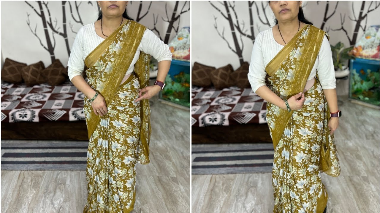 साड़ी जल्दी कैसे पहनें | How To Wear Saree in Easy Steps 