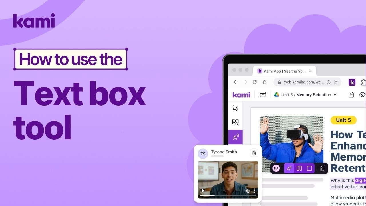 Kami Text Box Tool | Add Editable Text, Links & Formulas Anywhere
