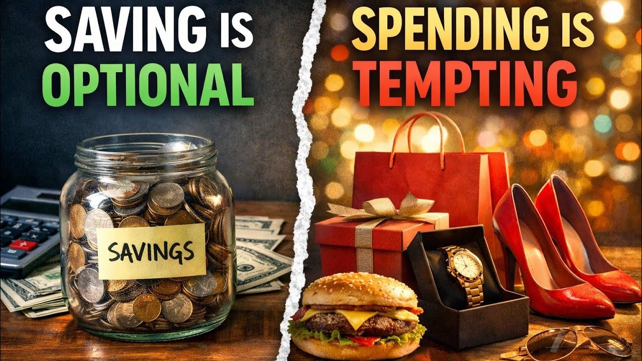 Forced Savings. Saving is optional - Spending is tempting