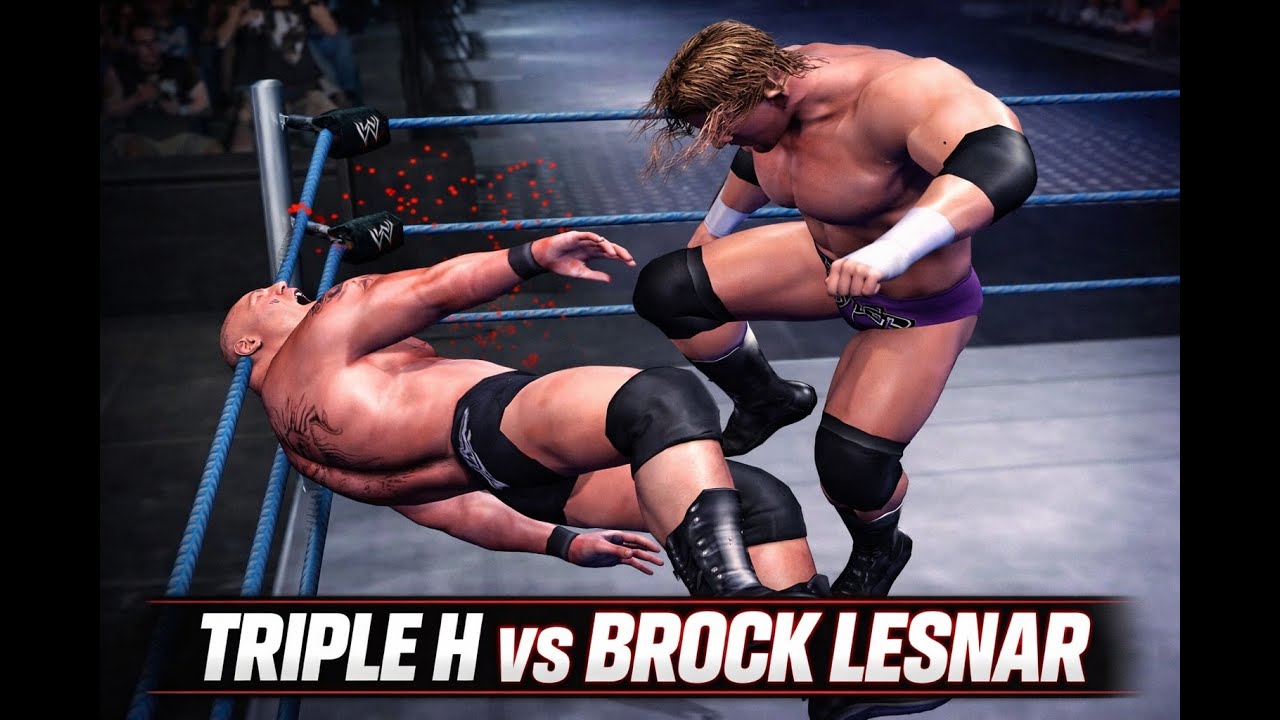Triple H vs Brock Lesnar 💥 SmackDown! Pain 2003 | Brutal WWE Match