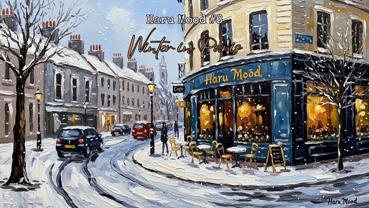 [playlist] ❄️ 눈 내리는 파리의 카페.. 지친 마음을 덮어주는 포근한 담요 | 그냥 틀어놓기 좋은 팝송 #8 | Feel-good Pop | 휴식·작업·공부 BGM
