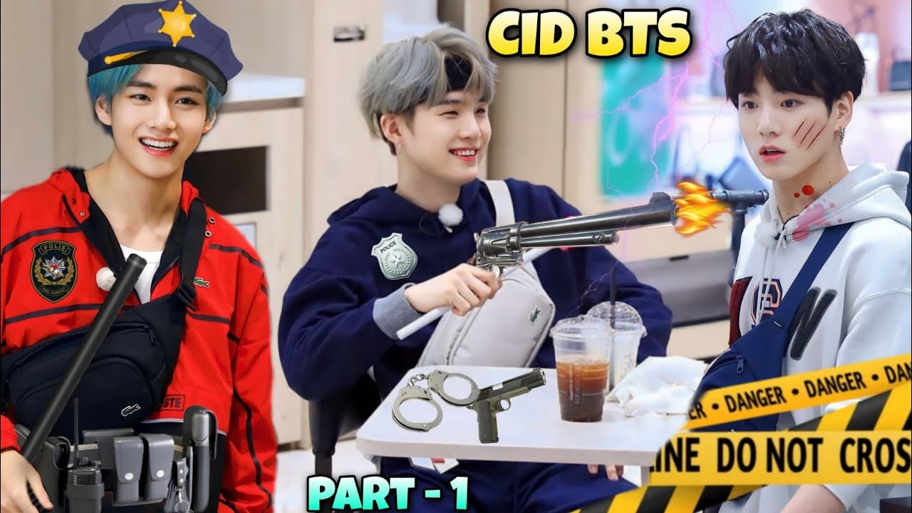 CID BTS 👮‍♂️ ll part - 1ll BTS funny Hindi Dubbed ll BTS funny moments ll #bts #jikook
