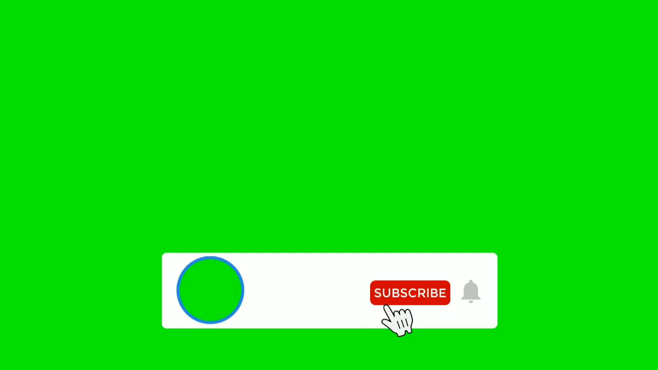 Green screen Subscribe button with bell icon sound /click subscribe button 2021, viewstricks