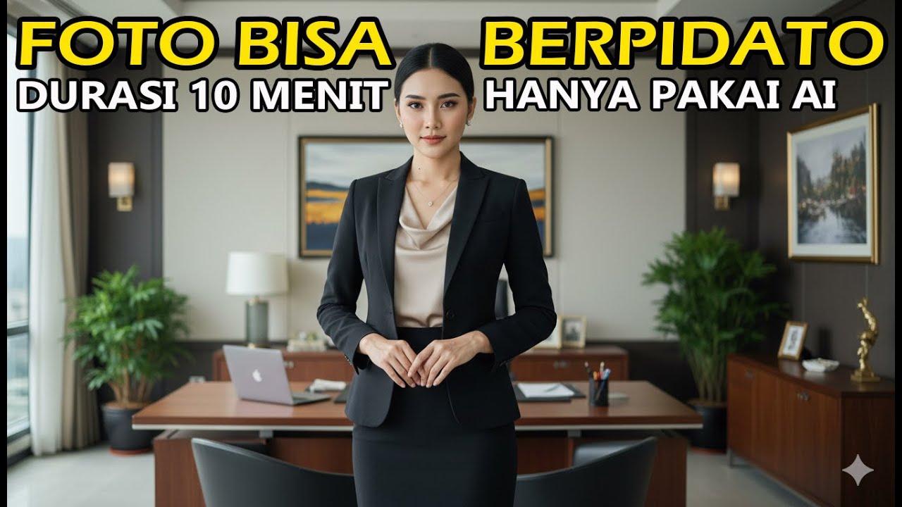 TUTORIAL LENGKAP CARA MEMBUAT FOTO BISA BERPIDATO DURASI 10 MENIT MENGGUNAKAN AI