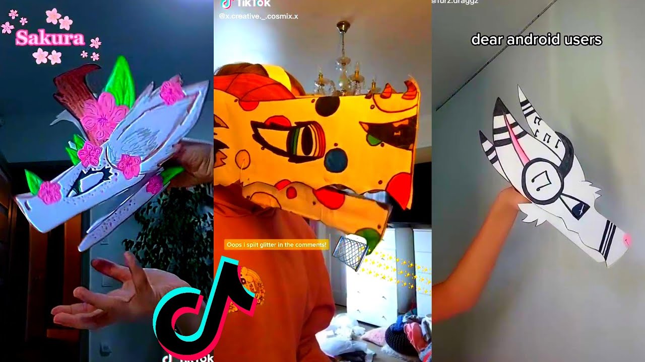 Dragon Puppet Crafts - Paper Dragon TikTok Compilation #1