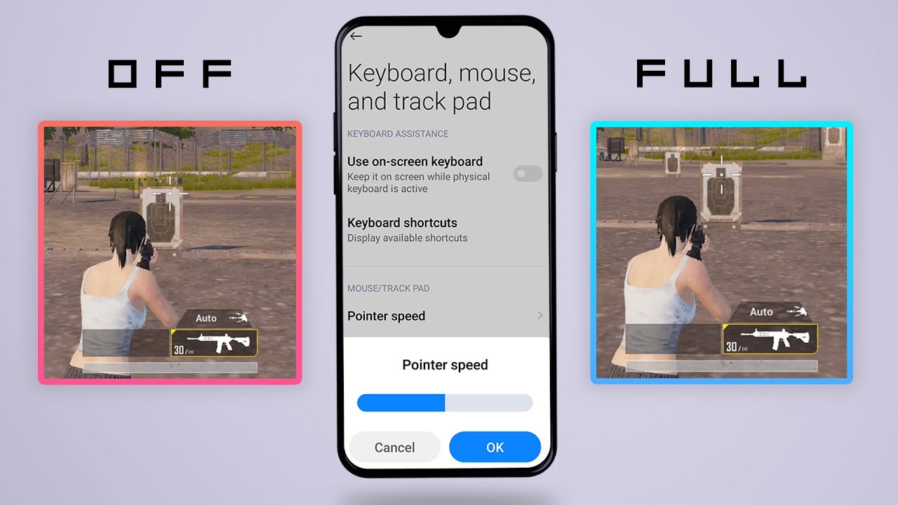 Pointer Speed Settings In Android