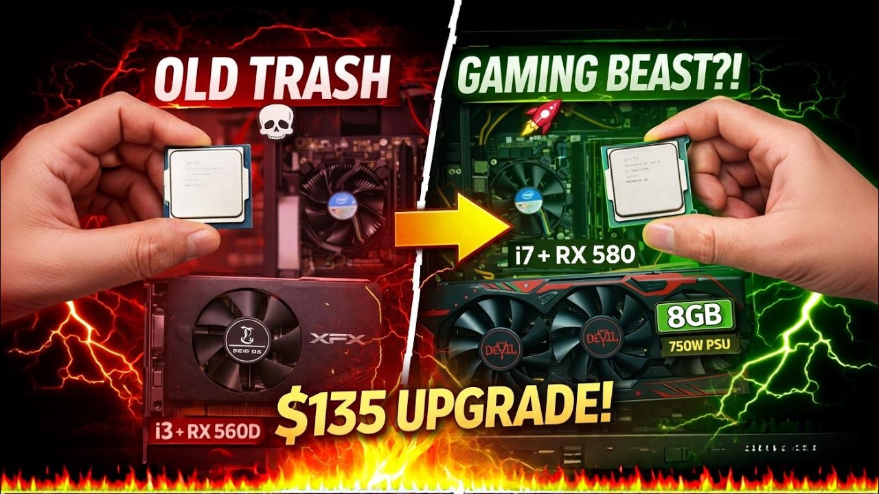Upgrading My Old Budget PC Step by Step (CPU + GPU + PSU Swap)