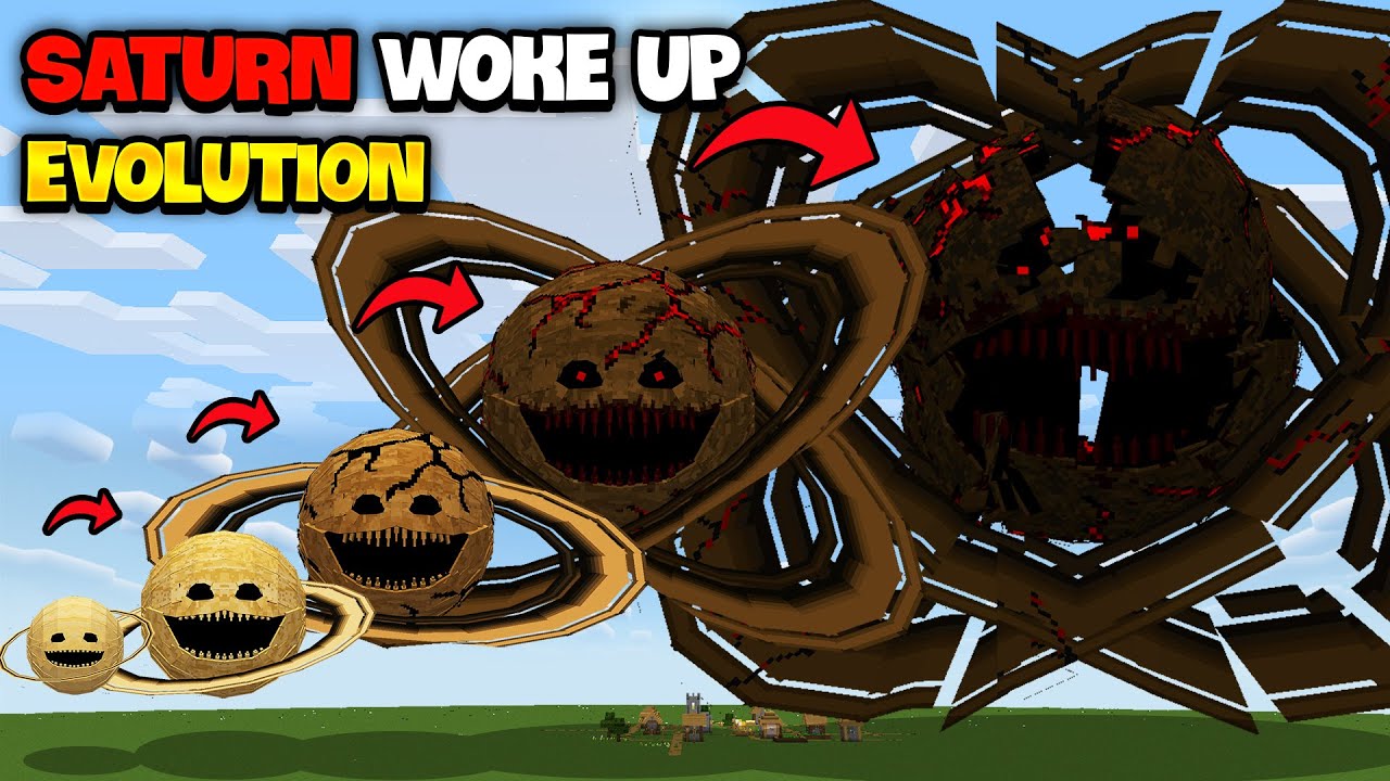 Minecraft But I Evolve THE SATURN WOKE UP Phase 99999