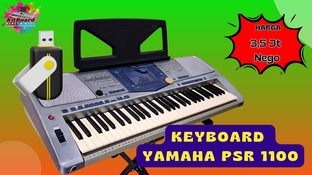 Keyboard Yamaha PSR 1100 | Emulator Flashdisk | Dangdut | Karo | Batak | 3 jtaan | WA 085262978784