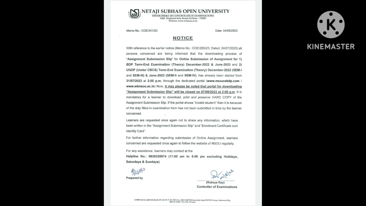 daily NSOU update