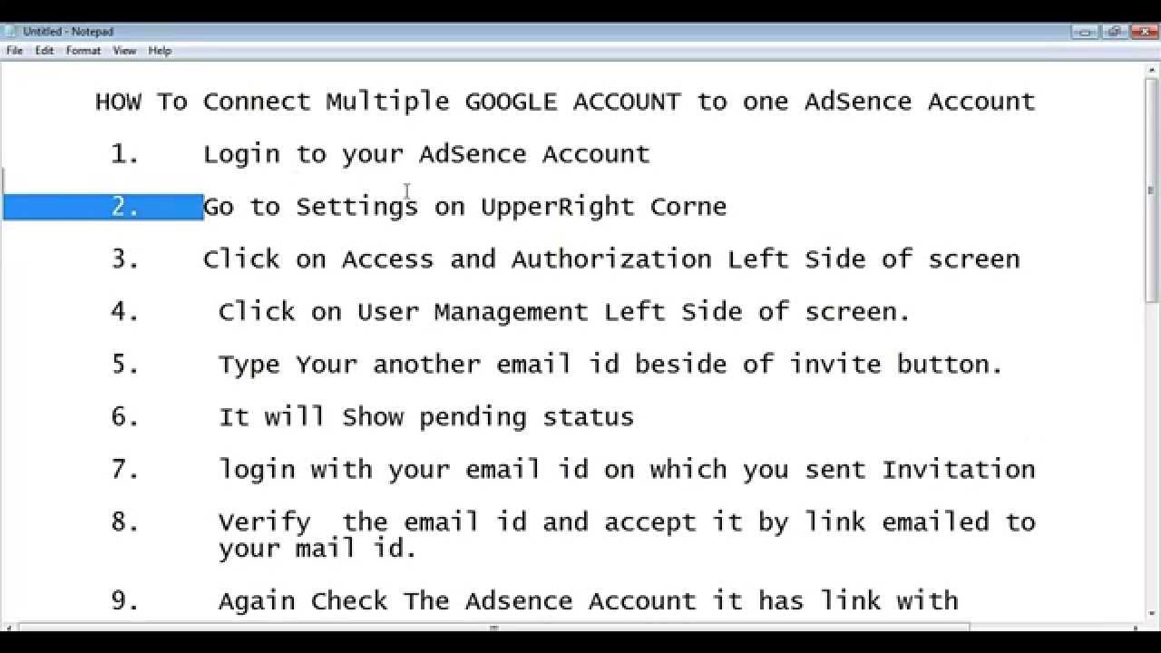 HOW To Connect Multiple GOOGLE YouTube Account with one AdSence Account