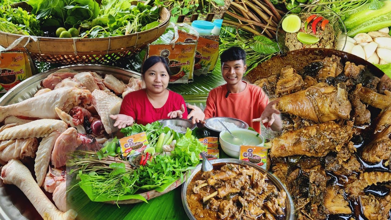 ကြက်သားလက်ဖက်ချက် ဇီးဖြူသီးထောင်းချဥ်စပ် လေးရယ်ဆို့တော့ ဧည့်သည်မမရော ညီညီရော ဆွဲချက်🔥🤤🤤