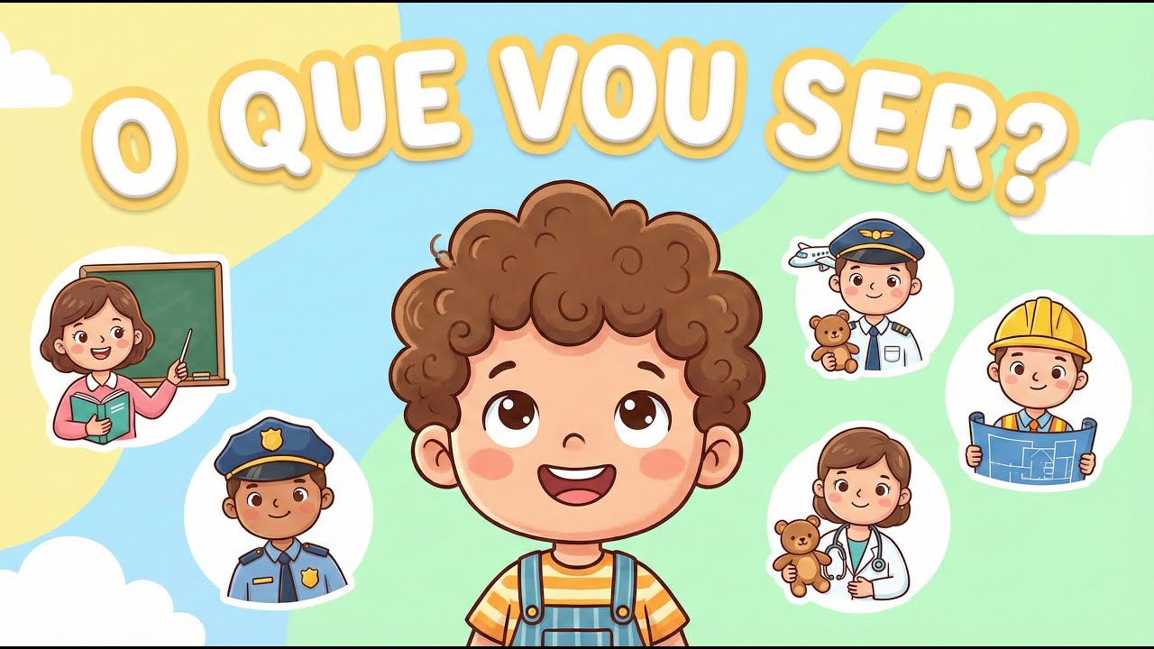 O Que Vou Ser Quando Crescer? 👧🧒 | Música Infantil Educativa sobre Profissões