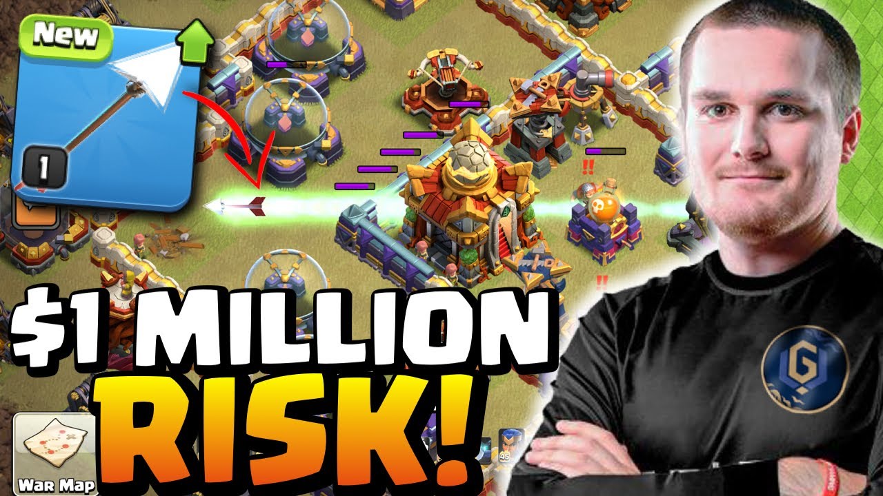 Nick RISKS GOLDEN TICKET chance with GIANT ARROW (Clash of Clans)
