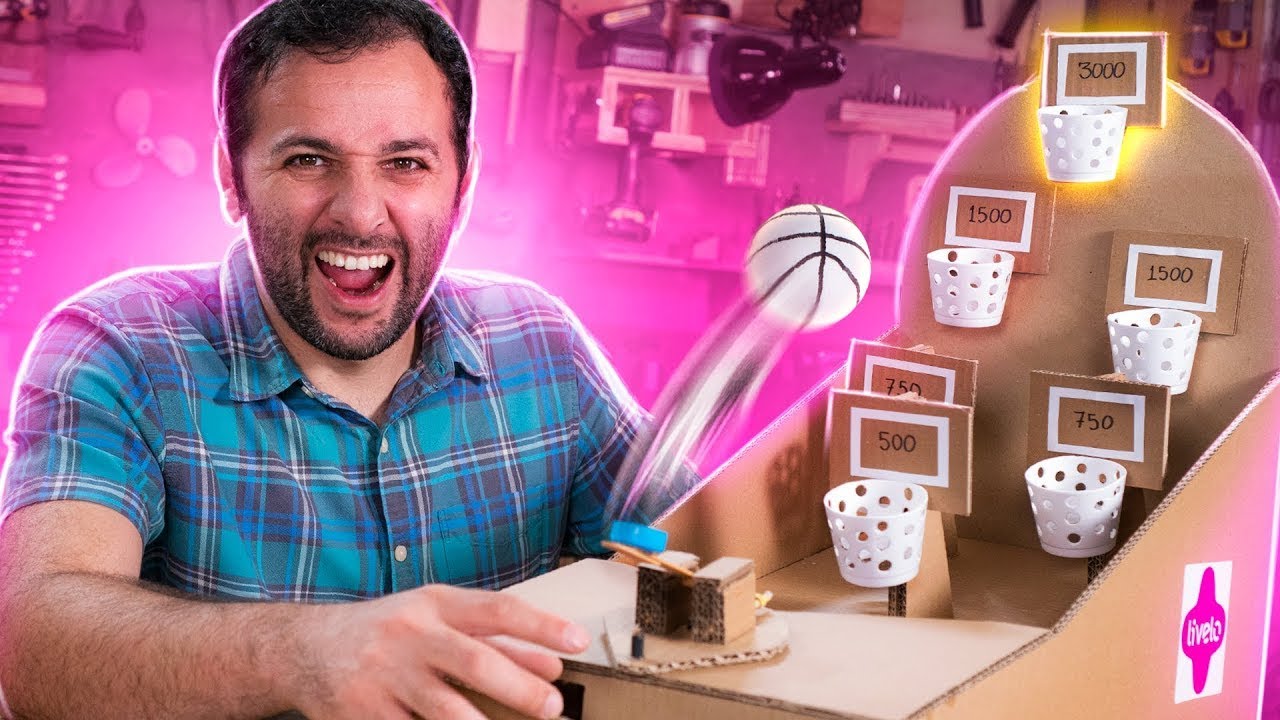 Faça em casa um TABULEIRO de BASQUETE!