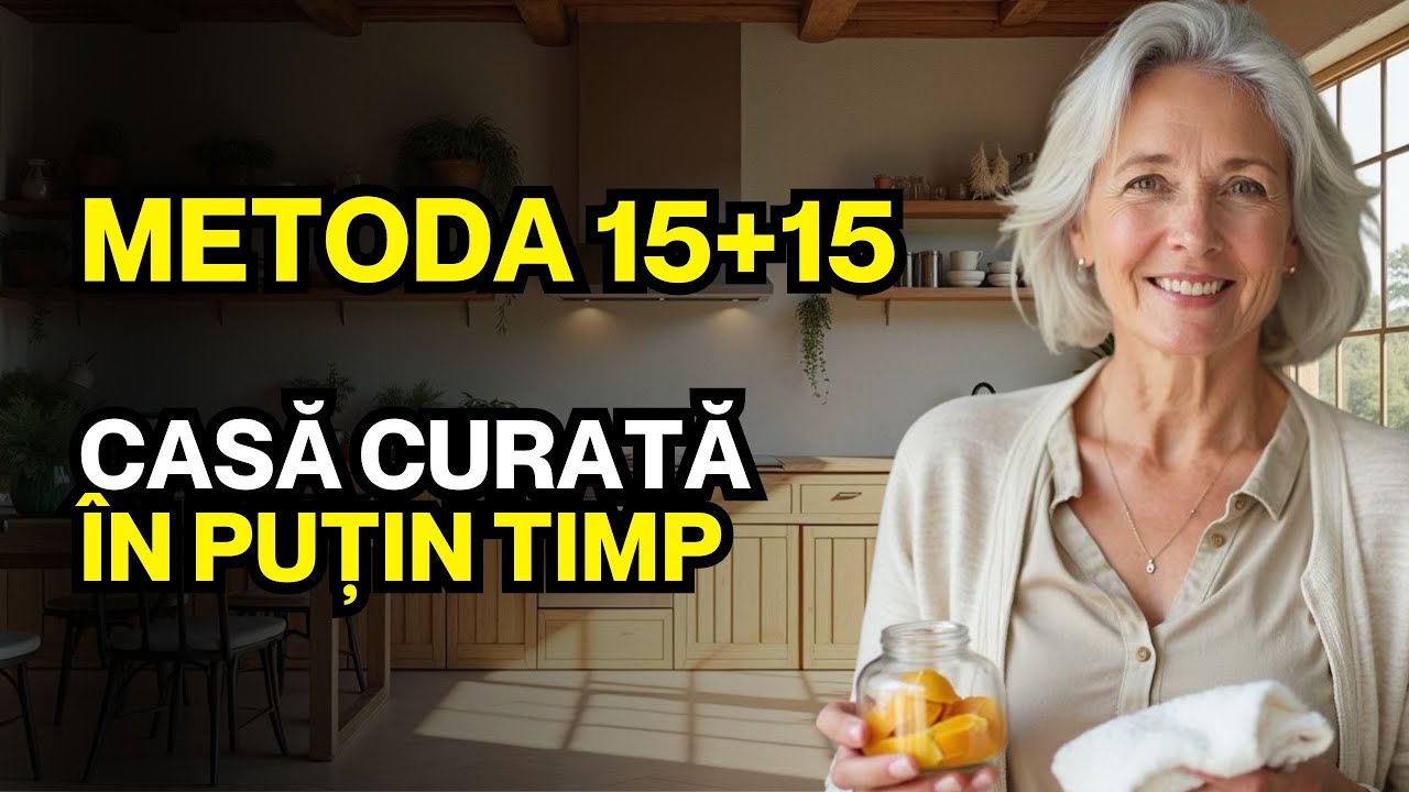METODA 15+15 care m-a ajutat mereu să am casa ÎNTOTDEAUNA CURATĂ