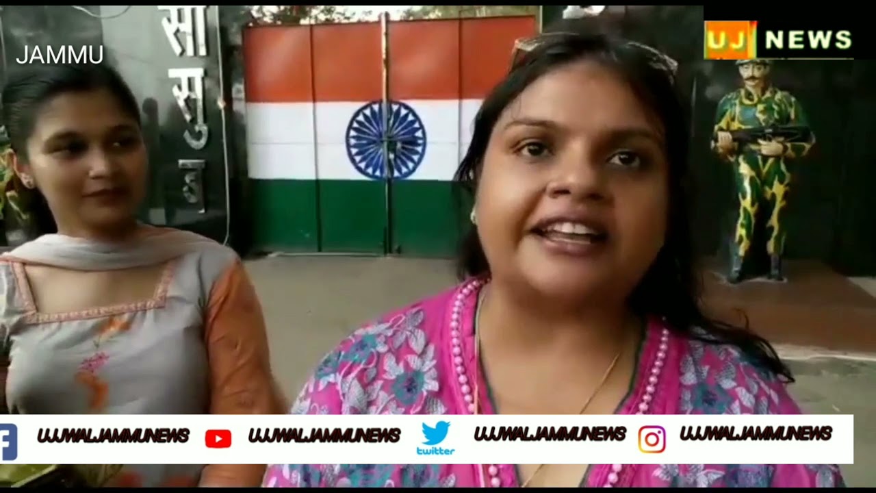 Woman celebrate Rakhi festival at Suchatgarh at international border in Jammu