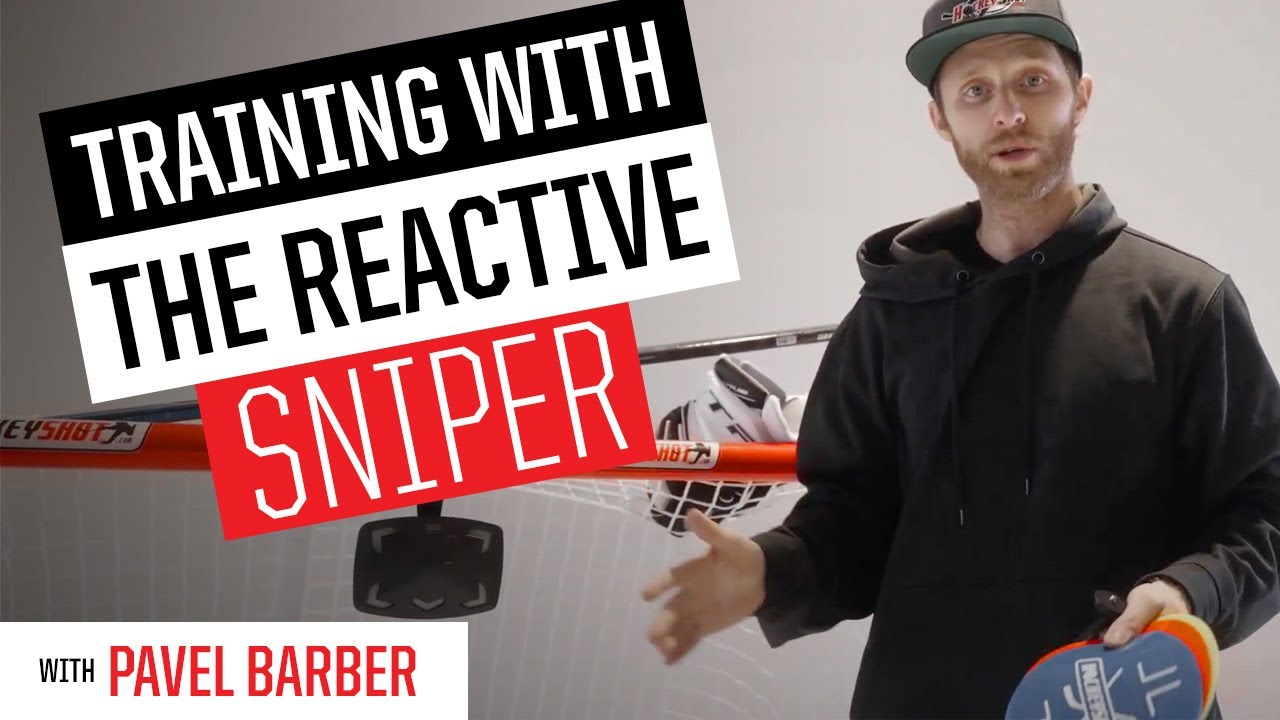Pavel Barber Training With HockeyShot's Reactive Sniper