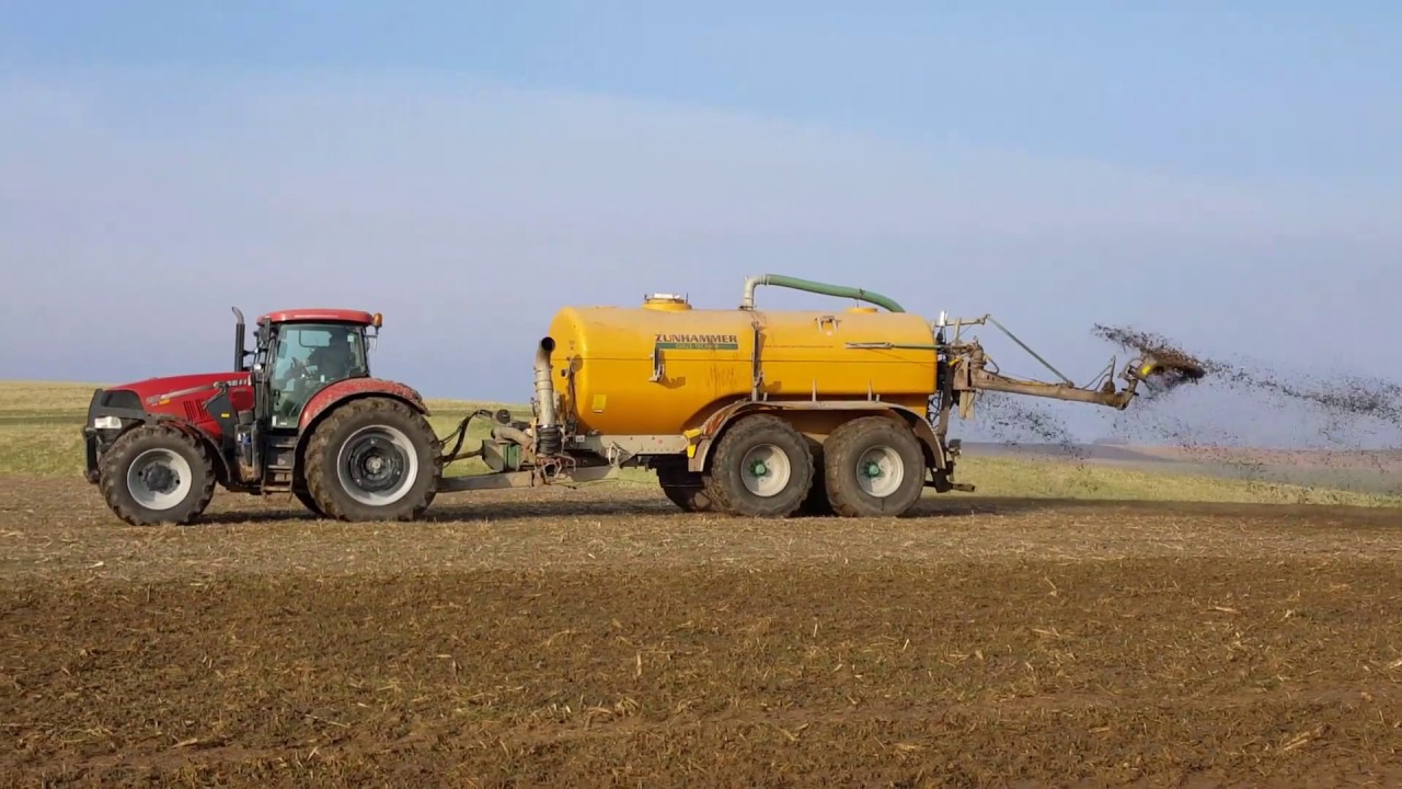 Gülle Fahren 2018 mit Case Puma 230 CVX und Zunhammer 18500L