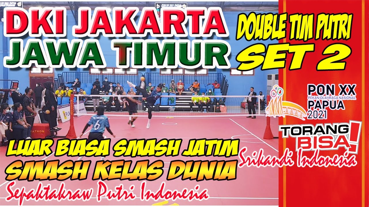 Luar Biasa Smash Putri Jawa Timur ❗ DKI Jakarta  vs Jawa Timur ❗  Double Tim set 2