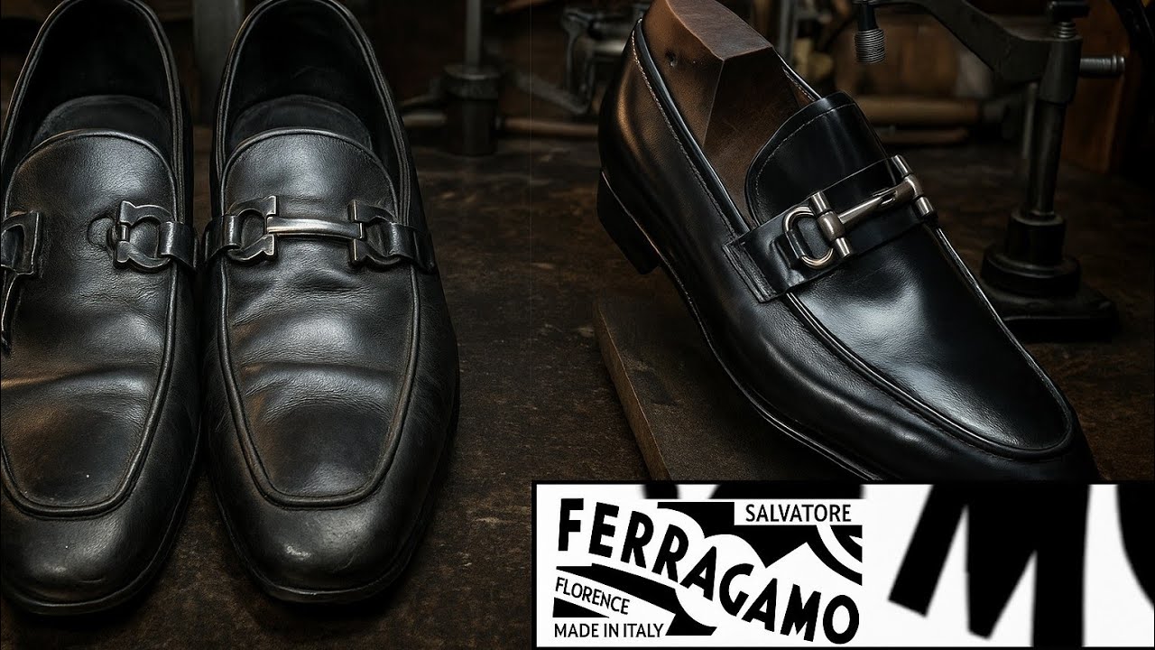 Full restoration Ferragamo loafers