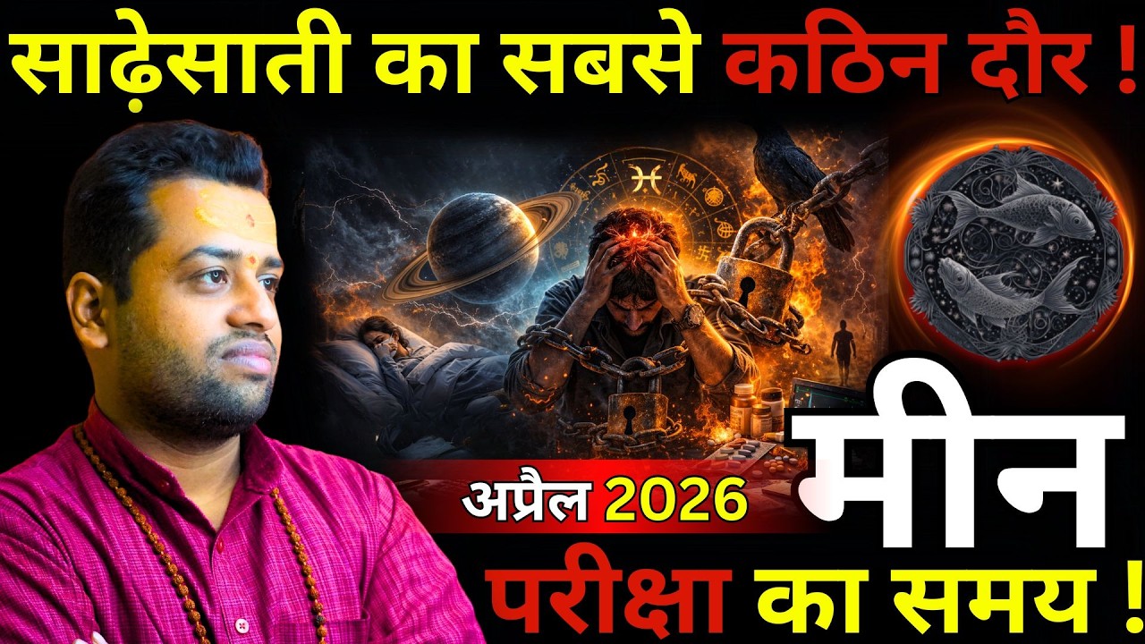 मीन राशी साढ़ेसाती का सबसे कठिन दौर | Meen Rashi Aprial 2026 Masik Rashifal