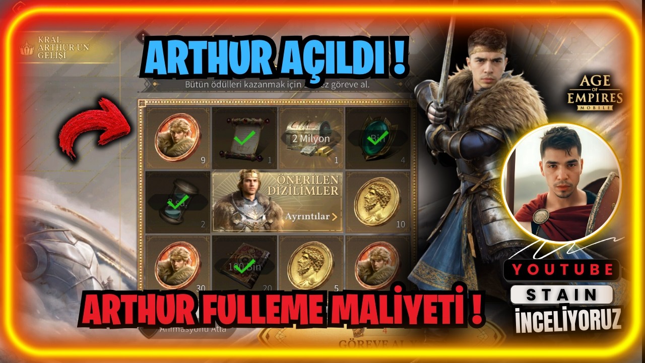 ARTHUR FULLEME MALİYETİ NE KADAR ? | Age Of Empires Mobile 🥷🏻