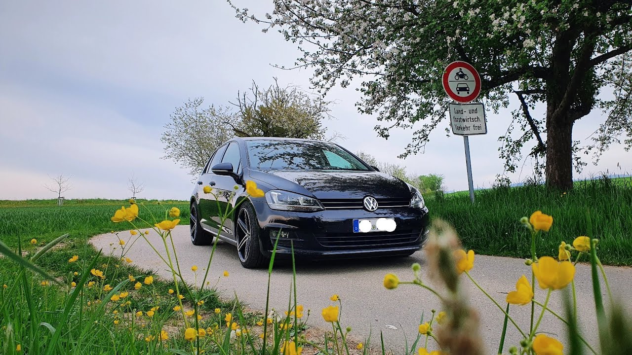 GOLF Mk7 1.6 Tdi 110HP engine   POV Ride
