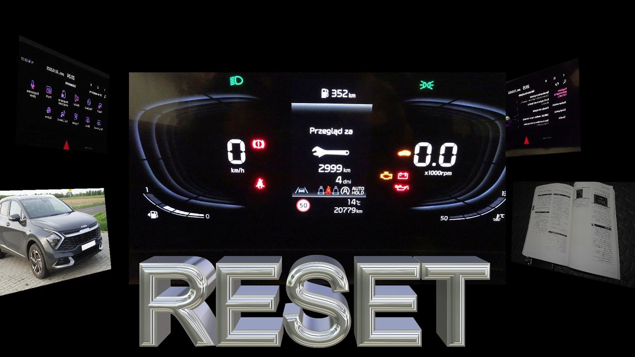 Kia Sportage, reset przeglądów serwisowych i inspekcji olejowej.