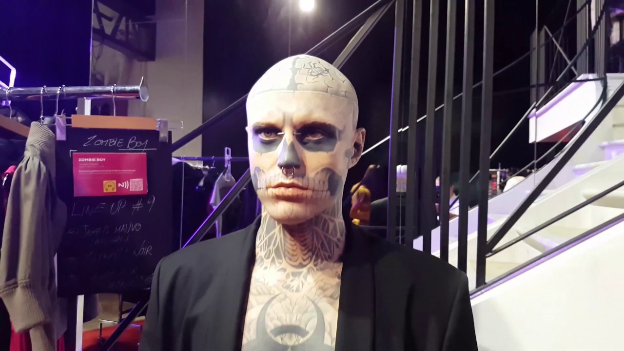 Zombie Boy  (Rick Genest): breathtaking wax figure - Gr&eacute;vin Montr&eacute;al - 4K UltraHD