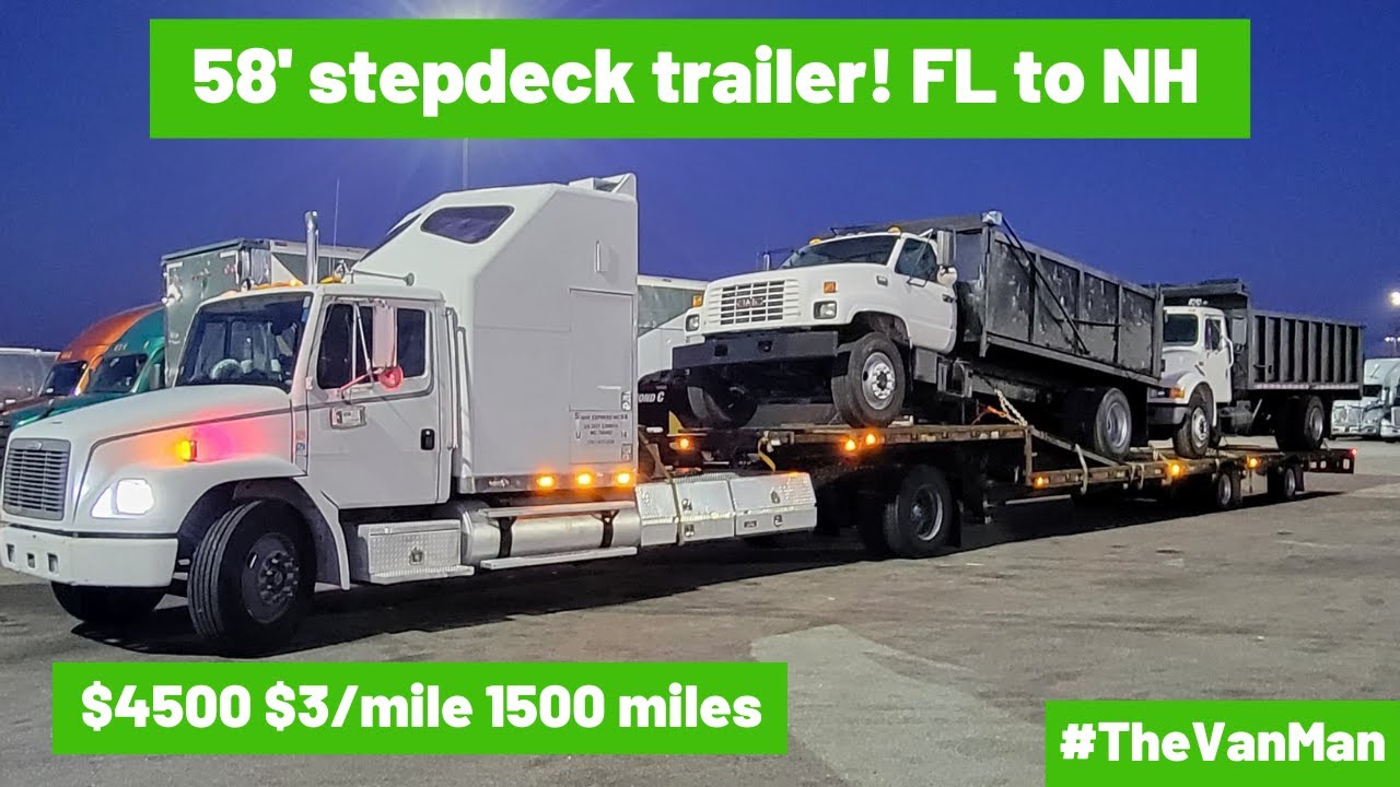 Ever seen a 58' stepdeck trailer?! New setup killing it 💰💰💰