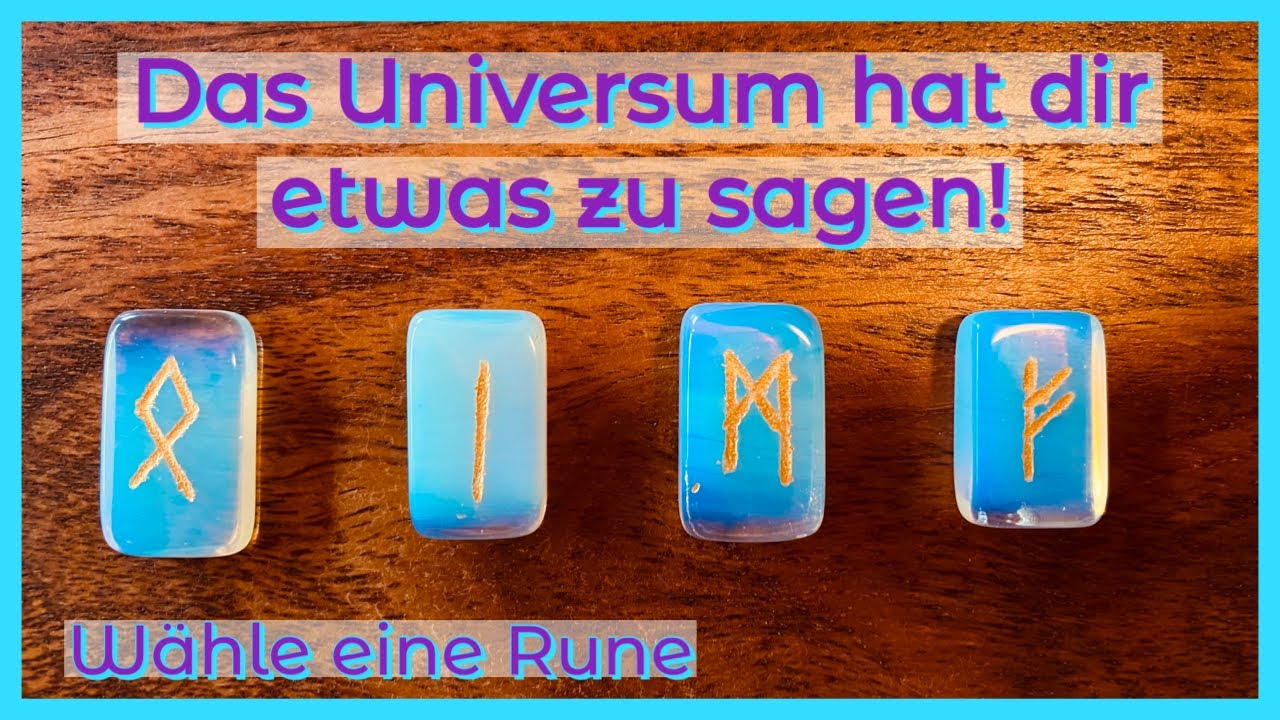 Wichtige Botschaften vom Universum ✨ Was will dir die spirituelle Welt mitteilen? Runen Auswahl Orak
