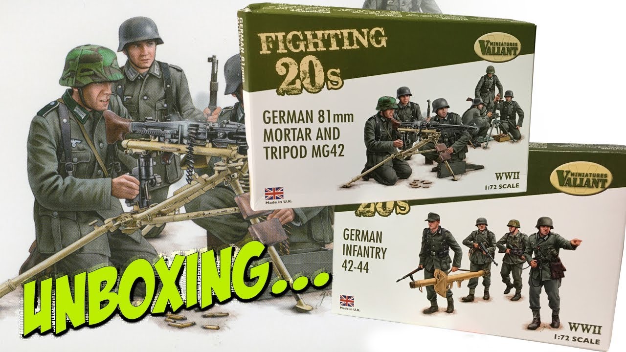 20mm ‘Fighting 20’s’ Plastic Germans | Valiant Miniatures | Unboxing